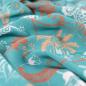 Preview: Viskose Voile Ibiza, Paisley Blumen Tiffany, Mint